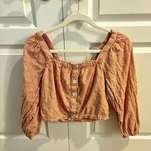 Madewell Puff-Sleeve Blouse - Size S